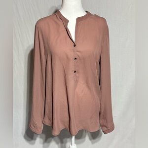 Bellatrix Women's Blush Long Sleeve Blouse Size XS